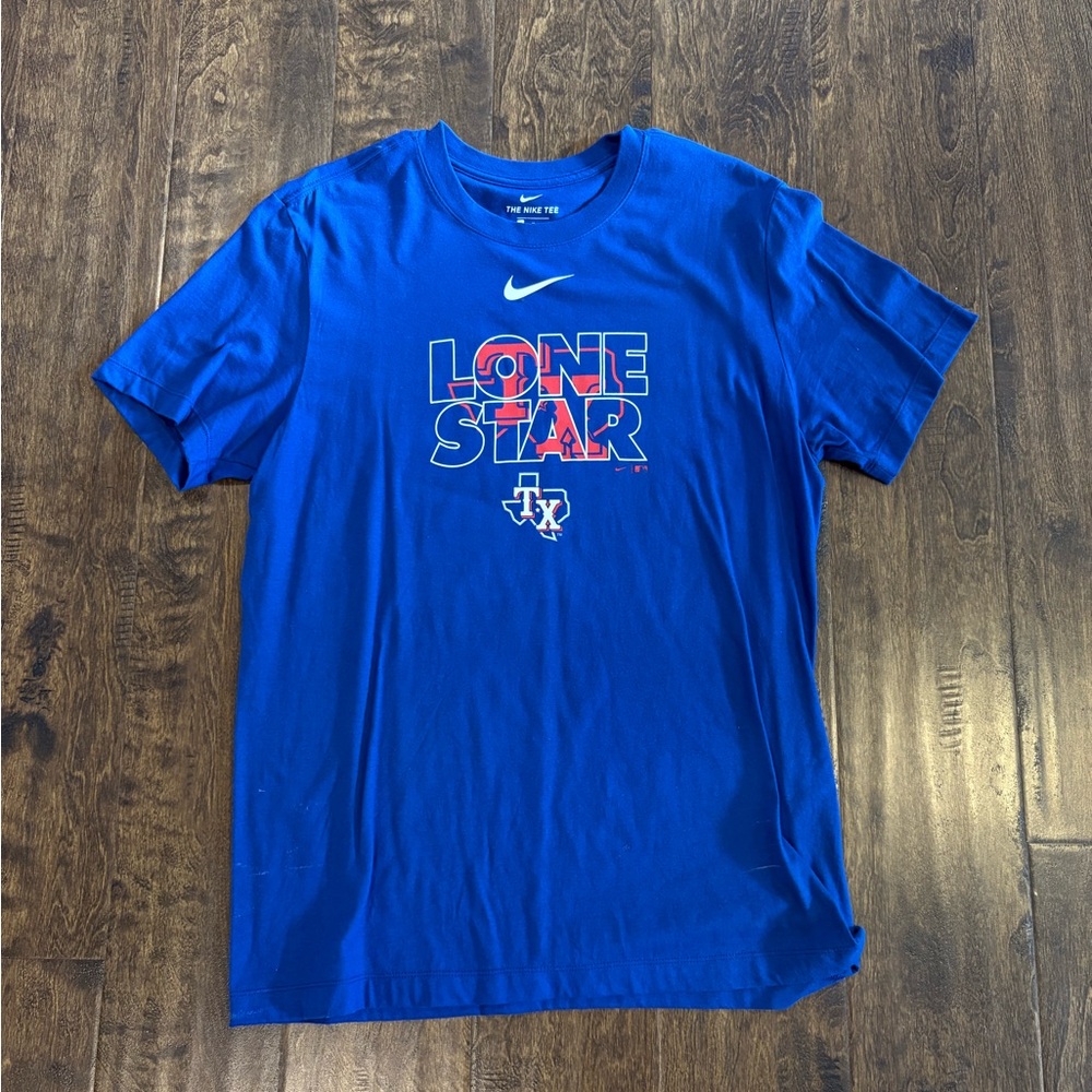 Nike Blue Lone Star Tee with Red Accents